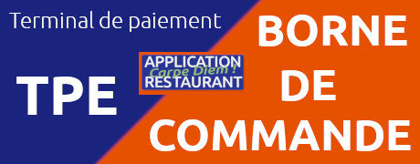 borne de commande et terminal de paiement pour restaurant